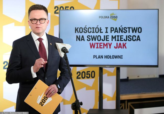 Rozdział państwa i Kościoła to jeden z postulatów partii Szymona Hołowni