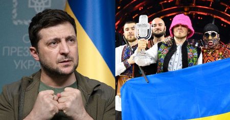 Wołodymyr Zełenski cieszy się ze zwycięstwa Kalush Orchestry i zapewnia: "W przyszłym roku UKRAINA BĘDZIE GOSPODARZEM Eurowizji"