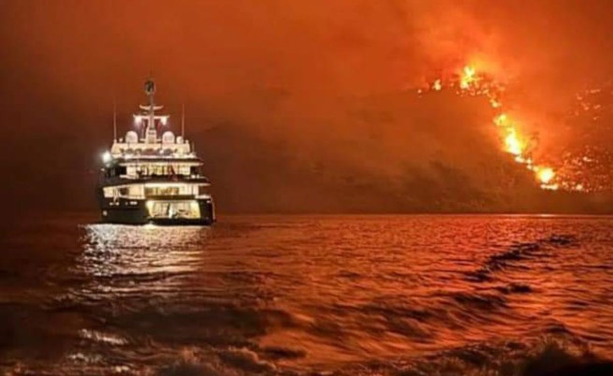 Yacht crew arrested for Greek island fire, face severe penalties