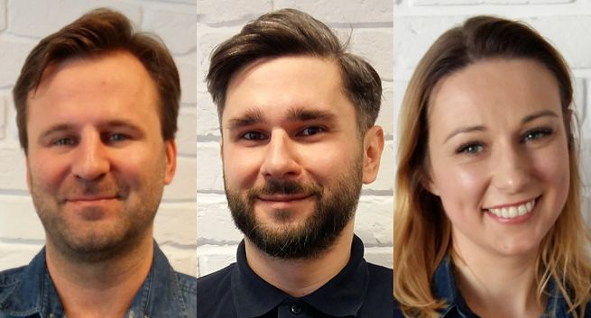 Michał Sosnowski, Łukasz Bajkowski i Sylwia Has w Havas Engage