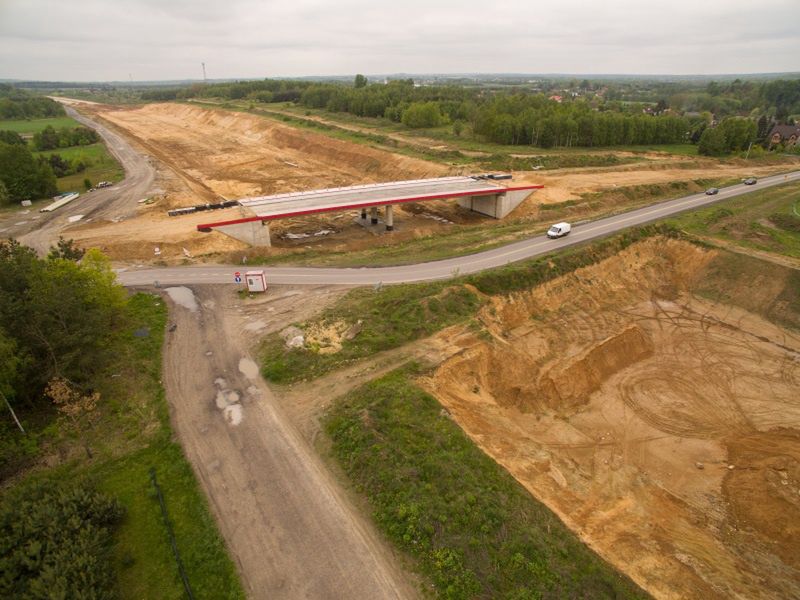 Budowa autostradowej (A1) obwodnicy Częstochowy, 422 km, kwiecień 2019 r.