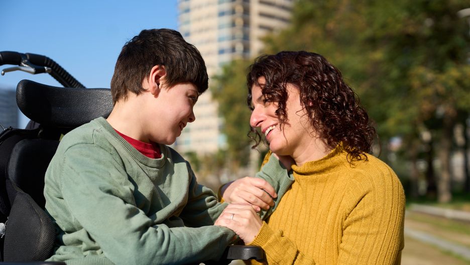 Happy mother holding hands with her son with disability in wheelchair outdoors in a park - cerebral palsy concept
Mother and child smiling and holding hands, enjoying a sunny day in the park, celebrating family and overcoming disability challenges
alvarog1970
cerebral palsy, disability, wheelchair, mother, son, child, family, park, outdoors, holding hands, love, care, support, happy, smiling, togetherness, hope, rehabilitation, special needs, childhood, parenting, down syndrome, autism, inclusive, diversity, accessibility, assistance, medical, healthcare, therapy, recovery, positive, emotion, relationship, lifestyle, sunlight, nature, day, urban, city, communication, empathy, cerebral palsy, disability, wheelchair, mother, son, child, family, park, outdoors, holding hands, love, care, support, happy, smiling, togetherness, hope, rehabilitation, special needs, childhood, parenting, down syndrome, autism, inclusive, diversity, accessibility, assistance, medical, healthcare, therapy, recovery, positive, emotion, relationship, lifestyle, sunlight, nature, day, urban, city, communication, empathy