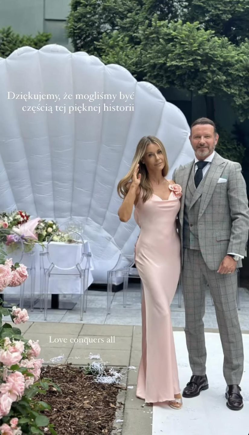 Małgorzata Rozenek i Radosław Majdan brylują na weselu