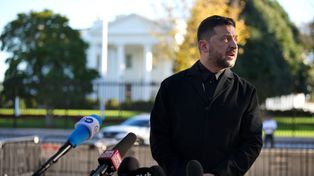 Tylko Zełenski wyszedł do dziennikarzy. Oto co napisał Trump