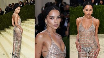 Odziana w sukienkę z kryształów Zoe Kravitz odsłania ZGRABNĄ SYLWETKĘ (ZDJĘCIA)