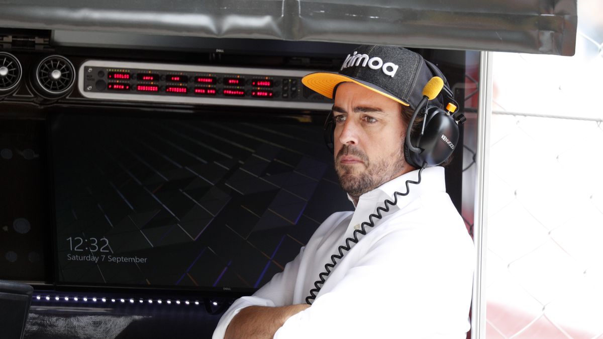 AUTODROMO NAZIONALE, MONZA, ITALY - 2019/09/07: Fernando Alonso  during practice for the F1 Grand Prix of Italy. (Photo by Marco Canoniero/LightRocket via Getty Images)