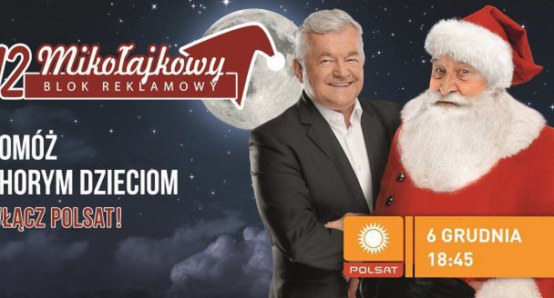 Polsat 6 grudnia pokaże 12. Mikołajkowy Blok Reklamowy, promują to Gawryluk, Gugała i Borek