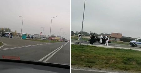Ukradł z pracy bardzo niebezpieczne substancje chemiczne, groził ich użyciem. Do akcji wkroczyli policjanci i strażacy [WIDEO]