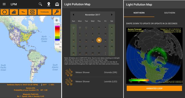 Ligt Pollution Maps
