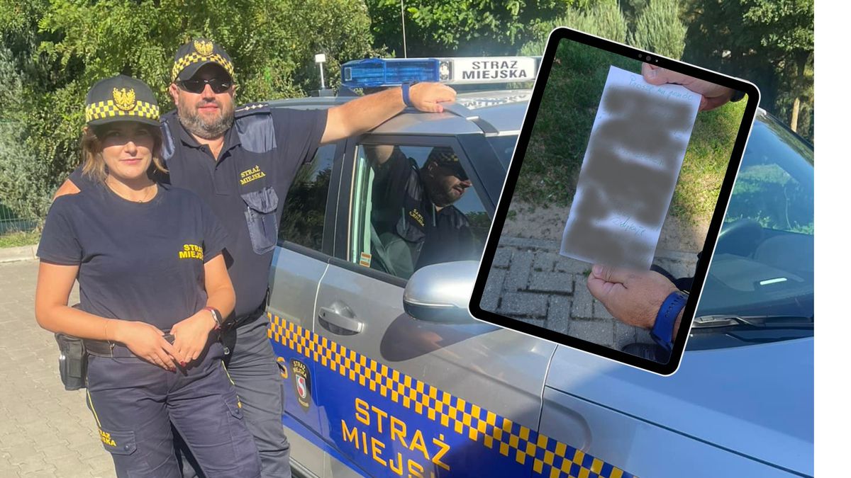 Strażnicy ruszyli na pomoc kobiecie