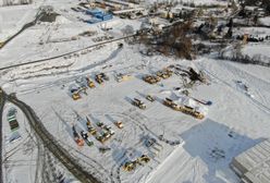 Bolków. Sroga zima nie przeszkadza, prace budowlane na S3 trwają. Powstanie gigantyczny tunel w skale