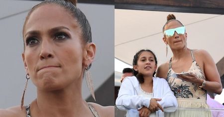 Skupiona Jennifer Lopez ekscytuje się zawodami konnymi wraz z całą rodzinką (FOTO)