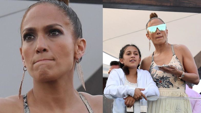 Skupiona Jennifer Lopez ekscytuje się zawodami konnymi wraz z całą rodzinką (FOTO)
