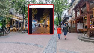Punkt 21:00. Ujęcie z Krupówek. "Już widać"