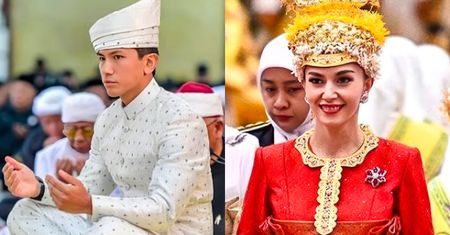 Ciąg dalszy DZIESIĘCIODNIOWEGO ŚLUBU syna sułtana Brunei. Książę Abdul z żoną wzięli udział w tradycyjnych ceremoniach (ZDJĘCIA)