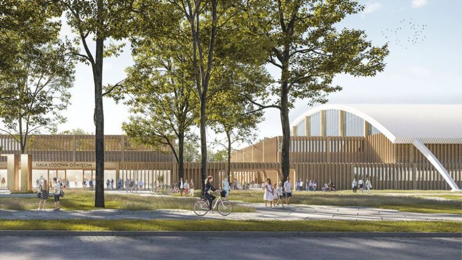 Projekt nowego lodowiska w Oświęcimiu (fot. MOC Architekci)