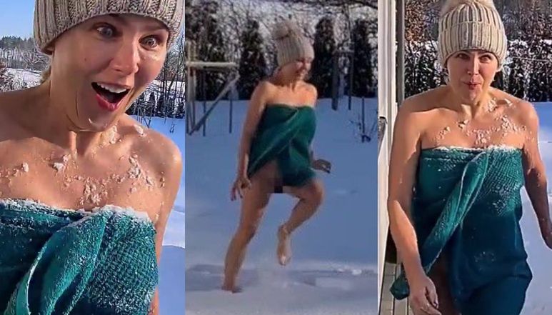 Anna Samusionek morsuje bez majtek