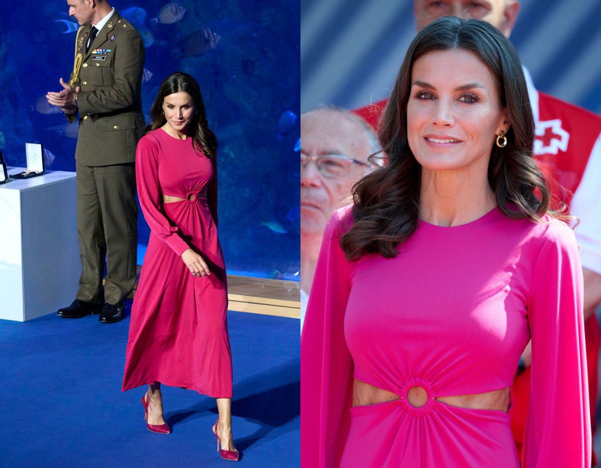 Królowa Letizia wystąpiła w zjawiskowej fuksjowej kreacji