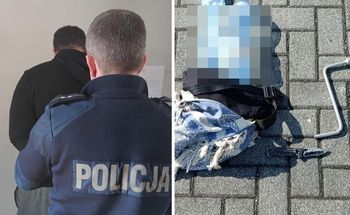 Ojciec z nożem na policjantów. 2-miesięczne dziecko trafiło na OIOM