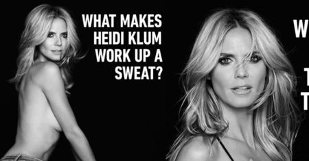 Rozebrana Heidi Klum reklamuje... elektronikę!