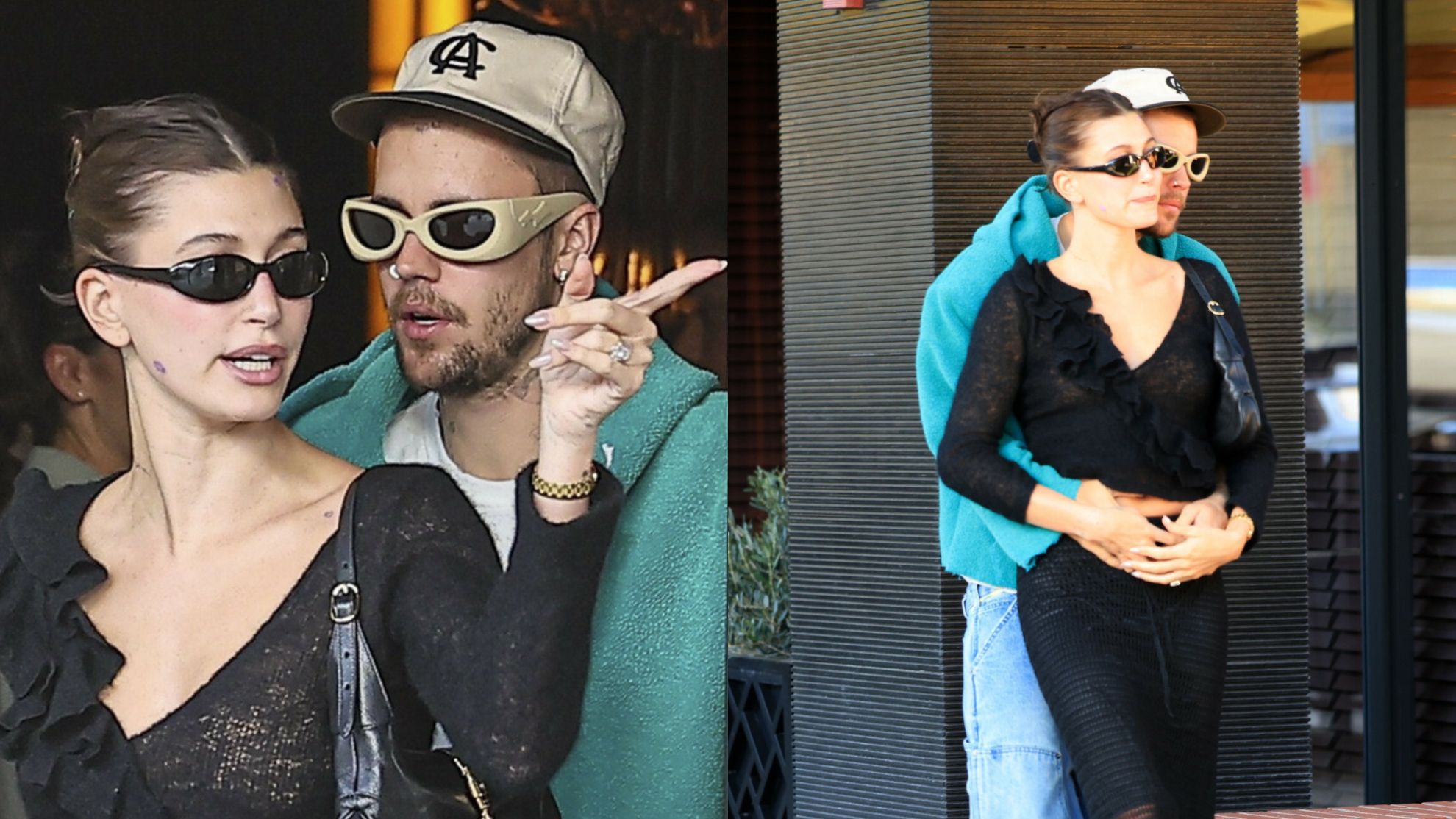 Justin i Hailey Bieberowie razem na lunchu