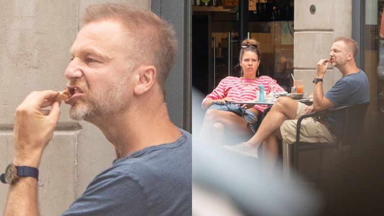 Krystian Wieczorek na śniadaniu z młodszą o 17 lat żoną