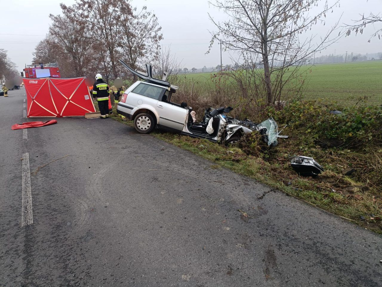 Śmiertelny wypadek pod Namysłowem. Jedna osoba nie żyje, wśród rannych kobieta i dziecko