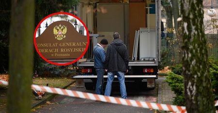 Są pierwsze zdjęcia. Rosjanie wyprowadzają się z konsulatu