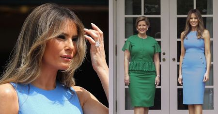 Melania Trump w obcisłej sukience za 7 tysięcy (ZDJĘCIA)