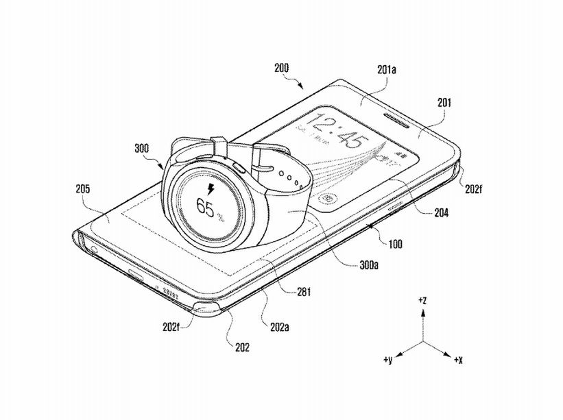 Samsung może pracować nad etui dla smartfonów, które będzie umożliwiać bezprzewodowe ładowanie zegarków Gear