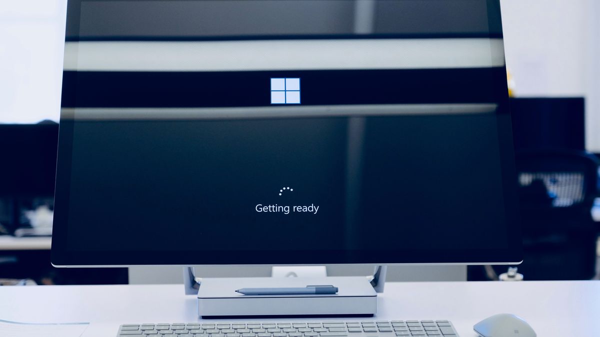 Komputer z systemem windows