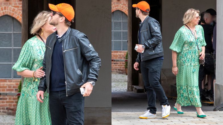 Antek Królikowski z matką snują się przed kościołem, w którym miał odbyć się chrzest Vincenta