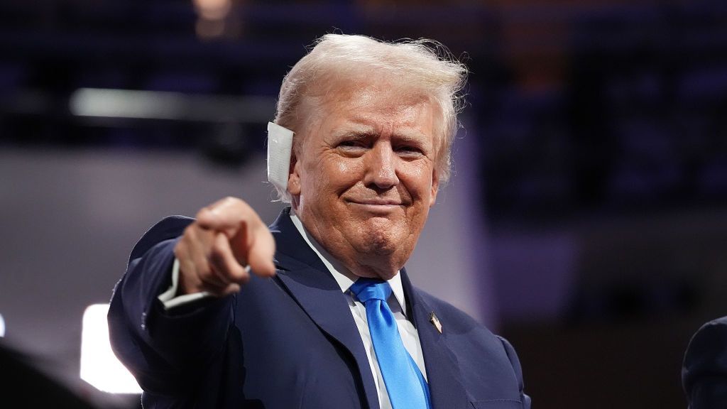 2024 Republican National Convention: Day 2
MILWAUKEE, WISCONSIN - JULY 16: Republican presidential candidate, former U.S. President Donald Trump points to the crowd during the second day of the Republican National Convention at the Fiserv Forum on July 16, 2024 in Milwaukee, Wisconsin. Delegates, politicians, and the Republican faithful are in Milwaukee for the annual convention, concluding with former President Donald Trump accepting his party's presidential nomination. The RNC takes place from July 15-18. (Photo by Andrew Harnik/Getty Images)
Andrew Harnik
bestof, topix