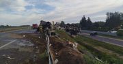 Lisi Ogon: Cysterna wypadła z drogi i zapaliła się