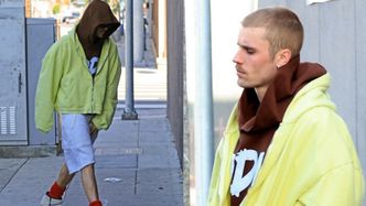 Osowiały Justin Bieber kręci się przy SPA w za dużych (?) skarpetach