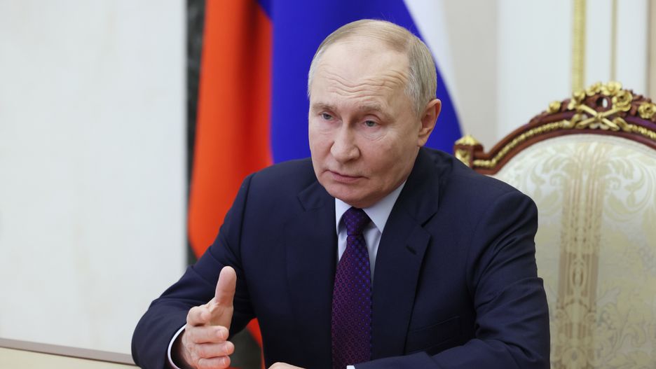 Russian President Vladimir Putin chairs a meeting with members of the Security Council via a video conference in Moscow, Russia, 22 February 2025. EPA/ALEKSEY BABUSHKIN / SPUTNIK / KREMLIN POOL Dostawca: PAP/EPA.