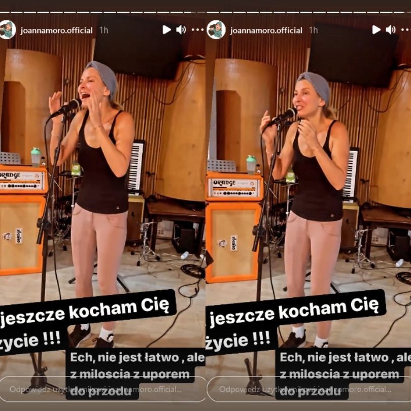 Joanna Moro szlifuje wokal przed kolejnym występem 