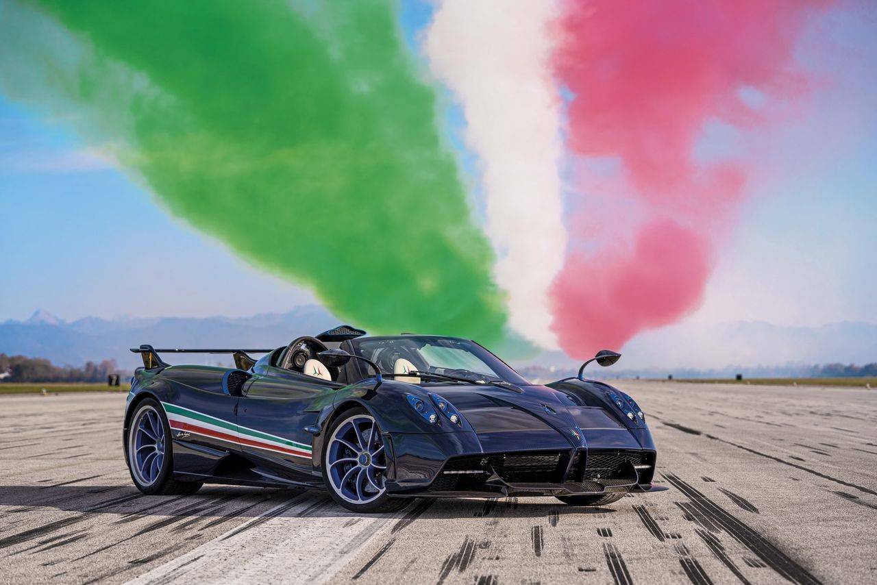 Pagani Huayra Tricolore jest 840-konnym hołdem dla włoskich pilotów