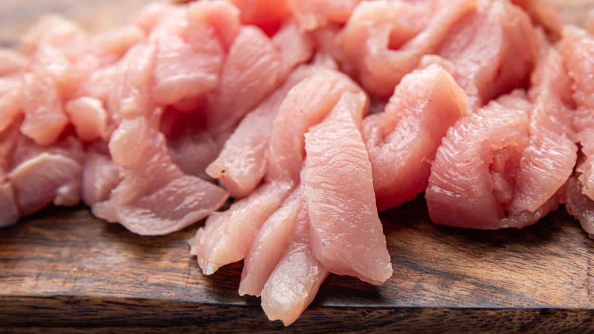 Pokrojony filet z kurczaka