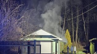 Ostróda: Nocny pożar domku letniskowego przy ul. 3 Maja