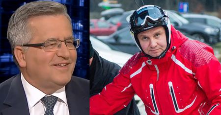 Komorowski: "Sukcesy prezydenta Dudy? Świetnie jeździ na nartach"