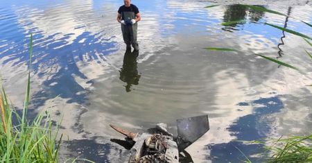 Poszli nad staw. Tego widoku się nie spodziewali