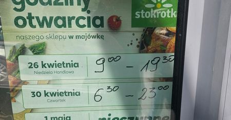 Sklepy otwarte 1 i 2 maja 2026: Biedronka, Lidl, Żabka. Gdzie zrobić zakupy w majówkę?
