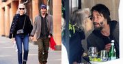 RZADKI WIDOK. Keanu Reeves i Alexandra Grant wymieniają czułości na randce. Uwagę zwraca pierścionek