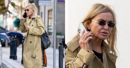 Zagadana Monika Olejnik ŁAMIE PRZEPISY, przemierzając stolicę w płaszczu z sieciówki i z torebką Chanel (ZDJĘCIA)