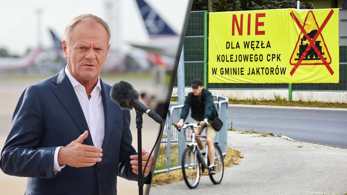 Na terenach pod budowę CPK protestuje część mieszkańców