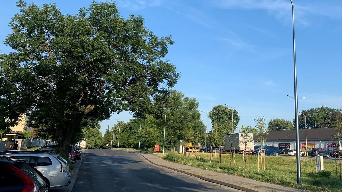 Nowe latarnie na ul. Magnoliowej w Lublinie
