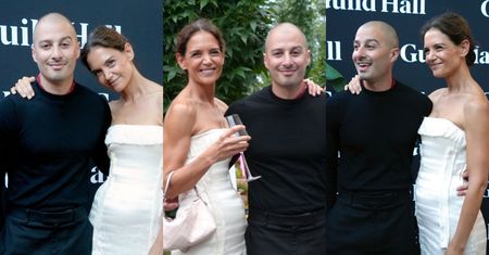 Katie Holmes oficjalnie pokazała się Z NOWYM PARTNEREM. Były czułe uściski i  uśmiechy. Ładna z nich para? (ZDJĘCIA)