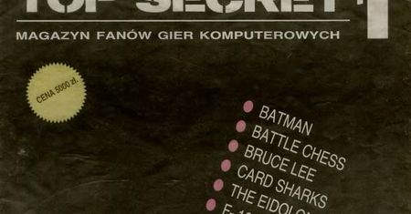 10 najlepszych gier listy przebojów z pierwszego numeru "Top Secretu". To było grane... w 1990 roku