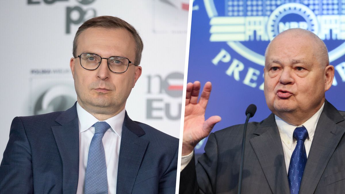 Prezes PFR Paweł Borys i prezes NBP Adam Glapiński. Obaj zapowiadają obniżki stóp procentowych 